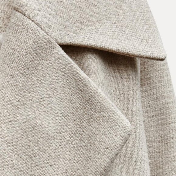 Zara | ZW Collection Faux Fur Collar Coat - Picture 14 of 15